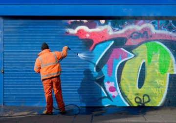 Lavage de graffitis
